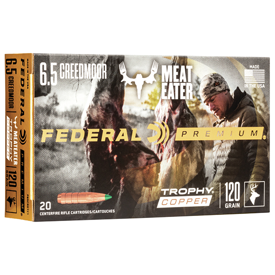 FED VITAL-SHOK 6.5CREED 120GR TRPHY COPPER 20/10 - Ammunition